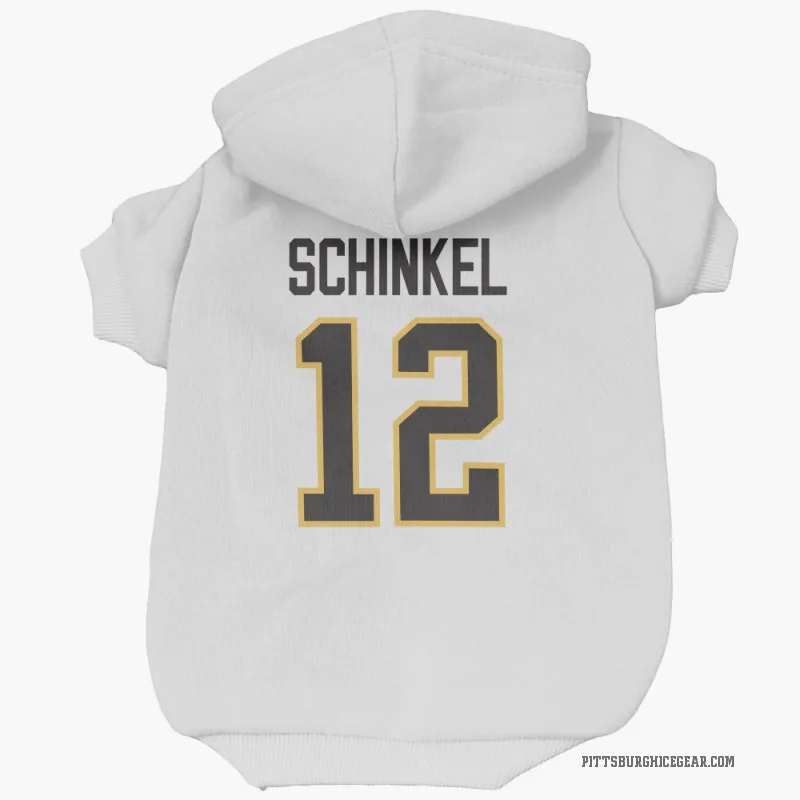 Ken Schinkel  White Pittsburgh Penguins  Cat & Dog Pet Hoodie