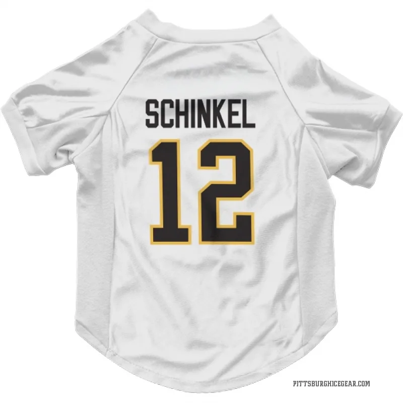Ken Schinkel  White Pittsburgh Penguins  Cat & Dog Pet Jersey