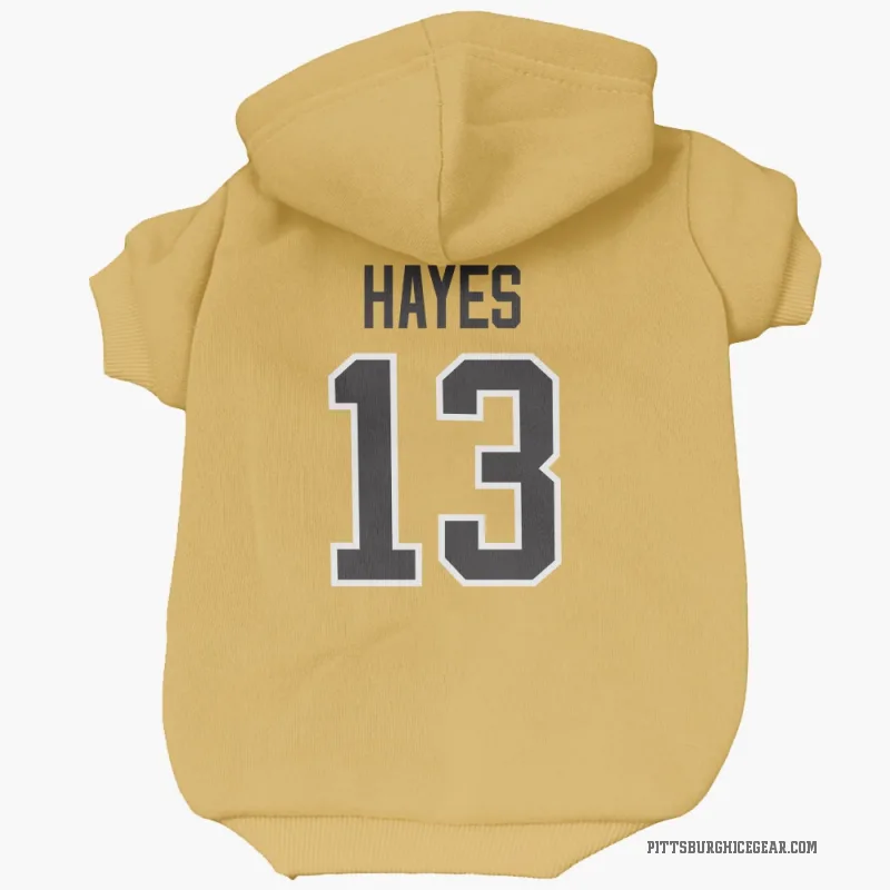 Kevin Hayes  Gold Pittsburgh Penguins  Cat & Dog Pet Hoodie
