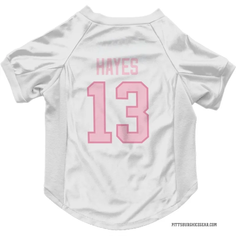 Kevin Hayes  White Pink Pittsburgh Penguins  Cat & Dog Pet Jersey