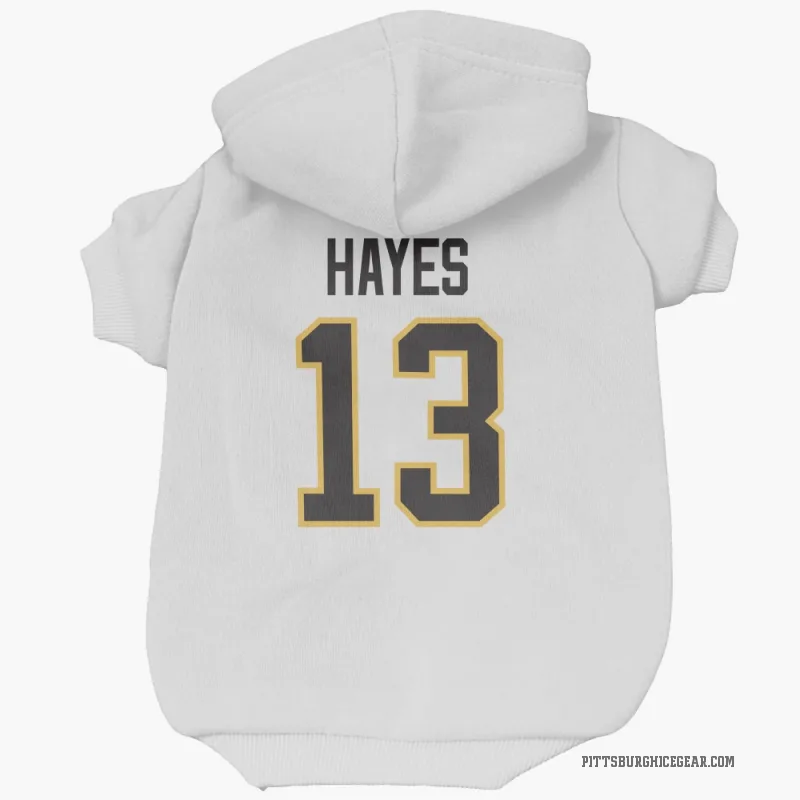 Kevin Hayes  White Pittsburgh Penguins  Cat & Dog Pet Hoodie