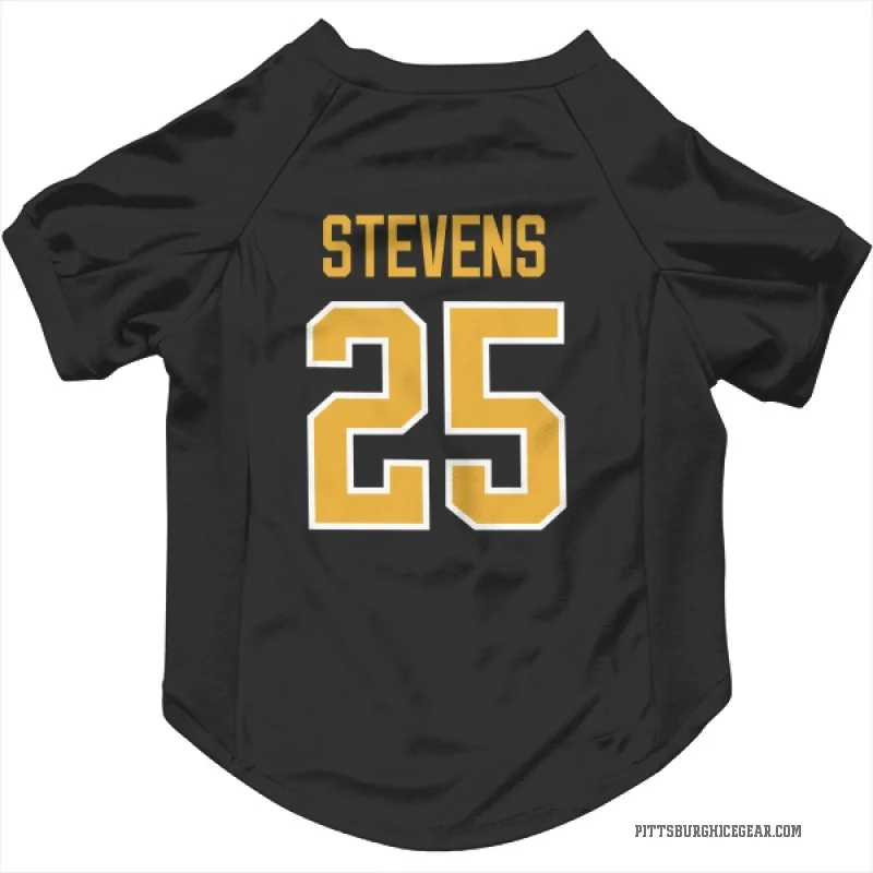 Kevin Stevens  Black Pittsburgh Penguins  Cat & Dog Pet Jersey