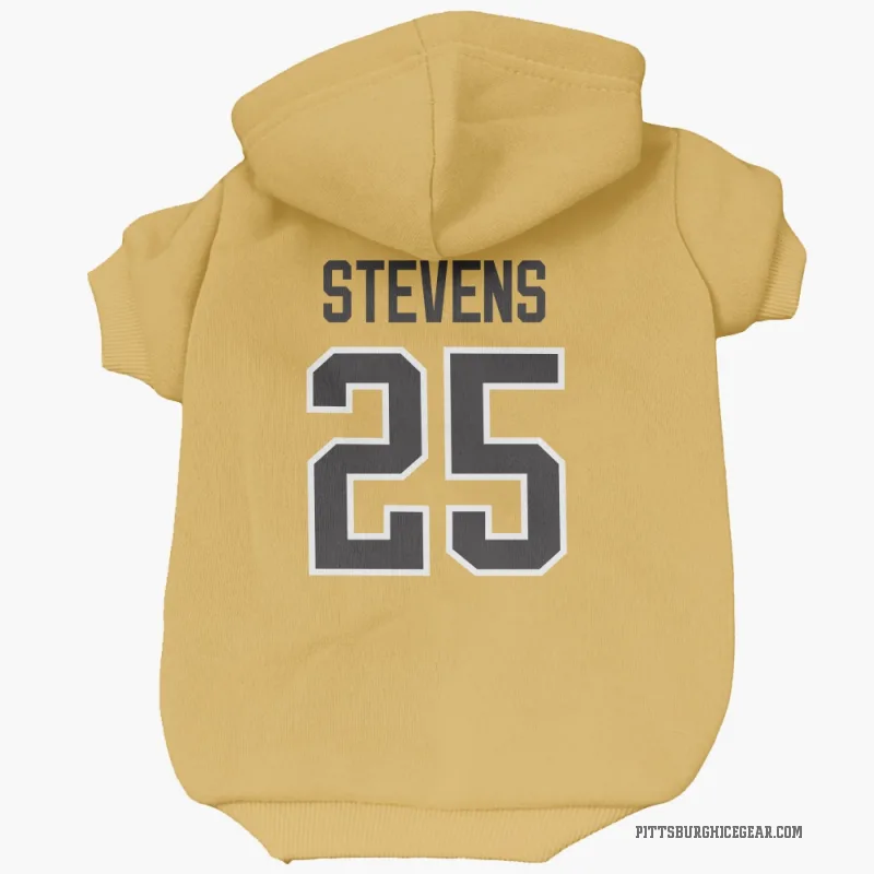 Kevin Stevens  Gold Pittsburgh Penguins  Cat & Dog Pet Hoodie