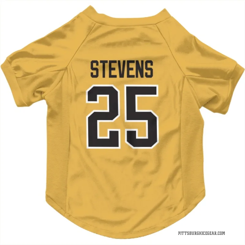Kevin Stevens  Gold Pittsburgh Penguins  Cat & Dog Pet Jersey