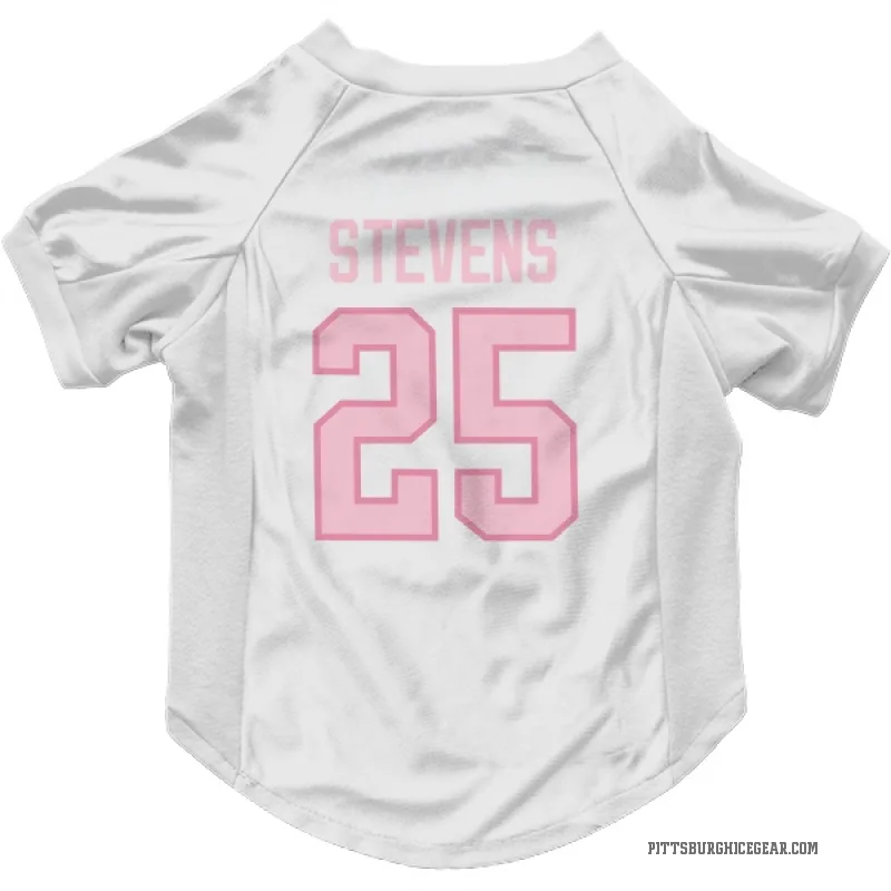 Kevin Stevens  White Pink Pittsburgh Penguins  Cat & Dog Pet Jersey