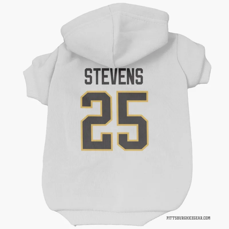 Kevin Stevens  White Pittsburgh Penguins  Cat & Dog Pet Hoodie