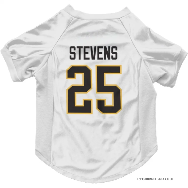 Kevin Stevens  White Pittsburgh Penguins  Cat & Dog Pet Jersey