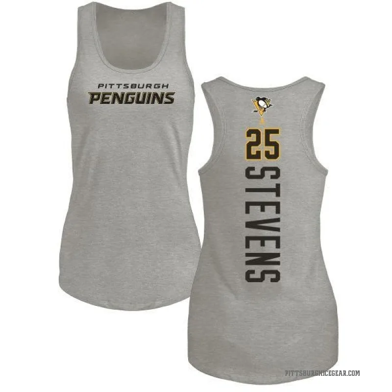 Kevin Stevens Women's Ash Pittsburgh Penguins Backer Tank Top -