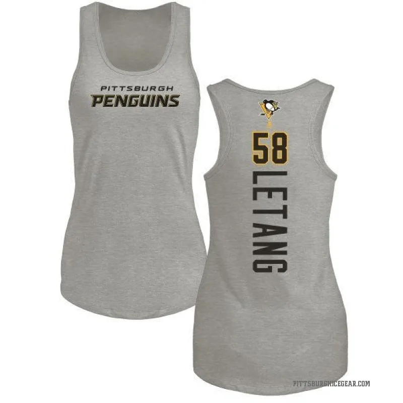 Kris Letang Women's Ash Pittsburgh Penguins Backer Tank Top -