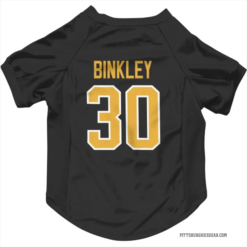 Les Binkley  Black Pittsburgh Penguins  Cat & Dog Pet Jersey