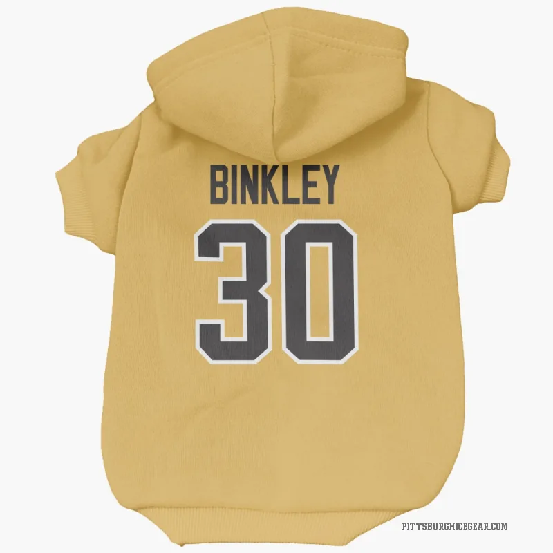 Les Binkley  Gold Pittsburgh Penguins  Cat & Dog Pet Hoodie