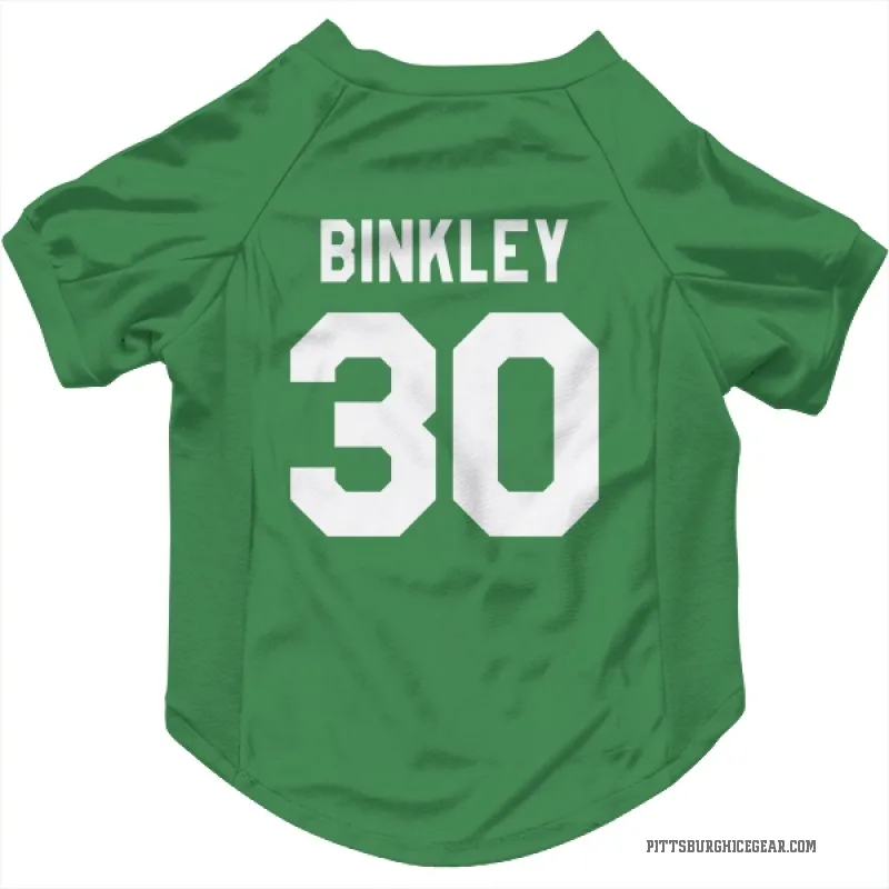 Les Binkley  Green Pittsburgh Penguins  Cat & Dog Pet Jersey