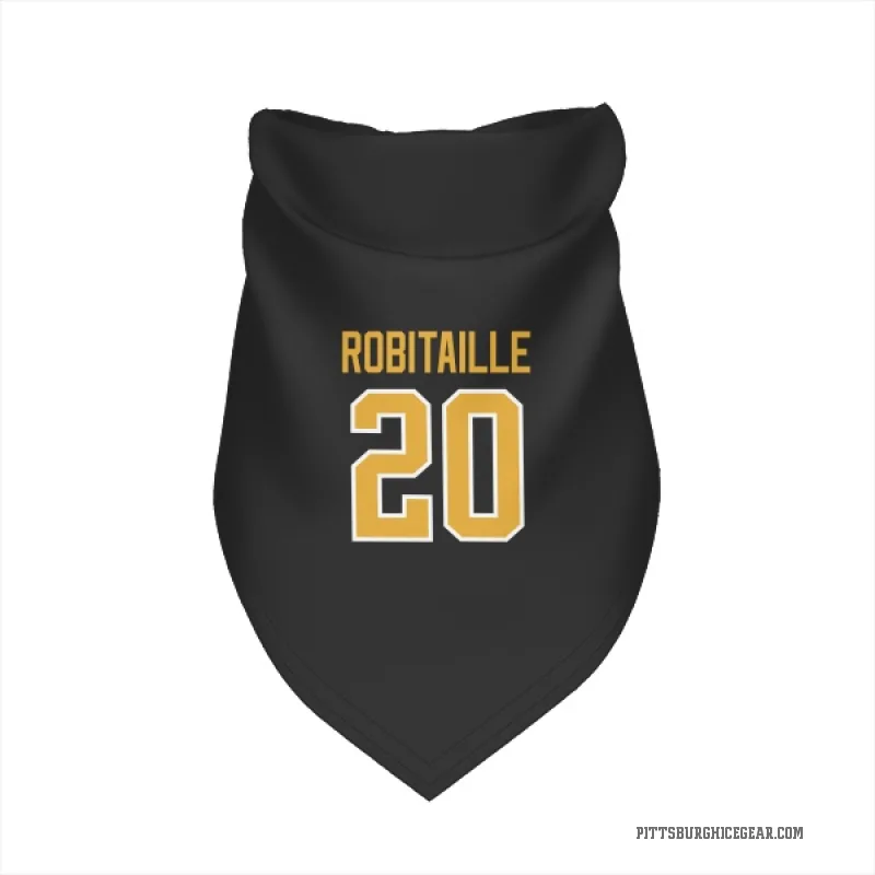 Luc Robitaille  Black Pittsburgh Penguins  Cat & Dog Pet Bandana