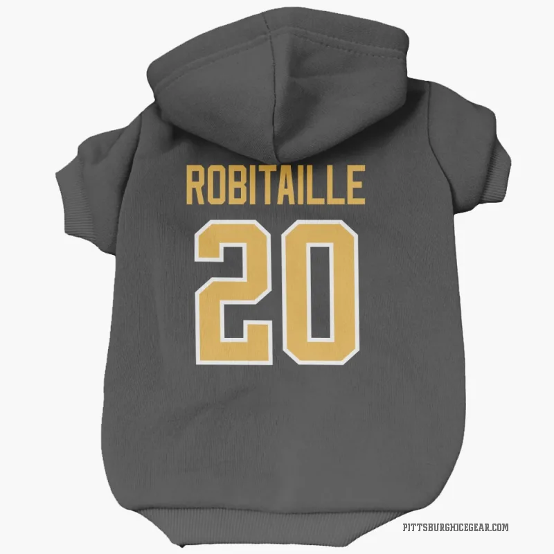 Luc Robitaille  Black Pittsburgh Penguins  Cat & Dog Pet Hoodie