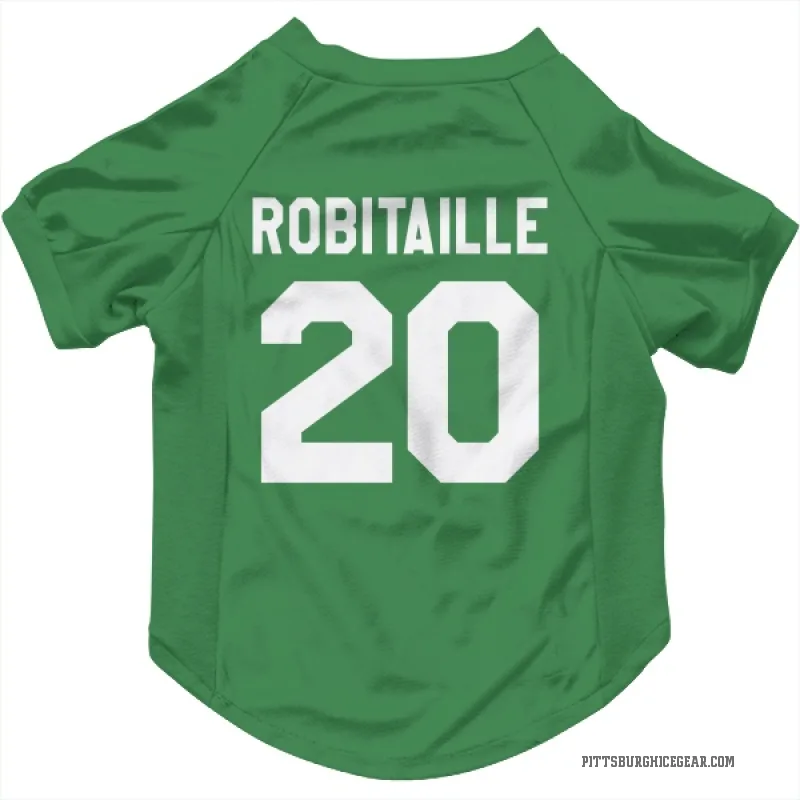 Luc Robitaille  Green Pittsburgh Penguins  Cat & Dog Pet Jersey