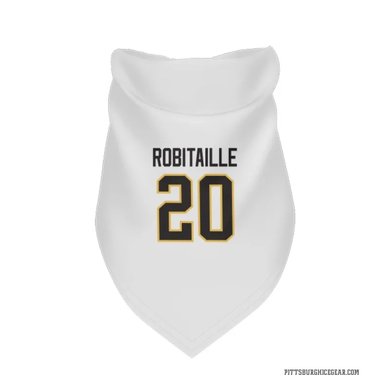 Luc Robitaille  White Pittsburgh Penguins  Cat & Dog Pet Bandana