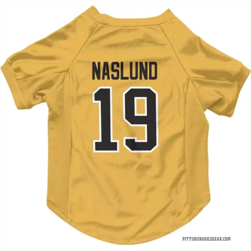 Markus Naslund  Gold Pittsburgh Penguins  Cat & Dog Pet Jersey