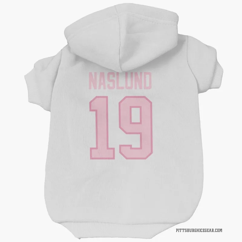 Markus Naslund  White Pink Pittsburgh Penguins  Cat & Dog Pet Hoodie