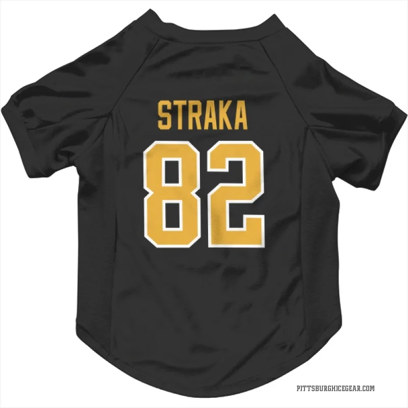 Martin Straka  Black Pittsburgh Penguins  Cat & Dog Pet Jersey