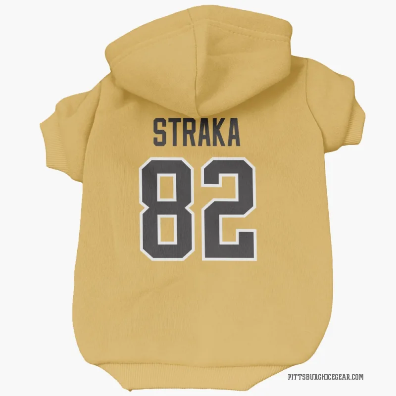 Martin Straka  Gold Pittsburgh Penguins  Cat & Dog Pet Hoodie