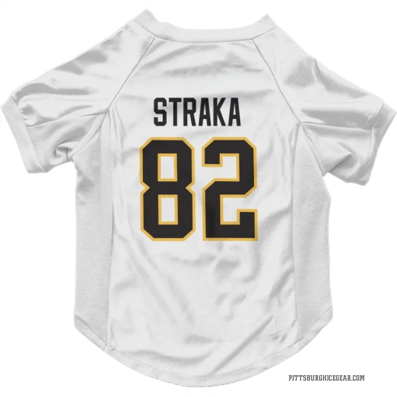 Martin Straka  White Pittsburgh Penguins  Cat & Dog Pet Jersey