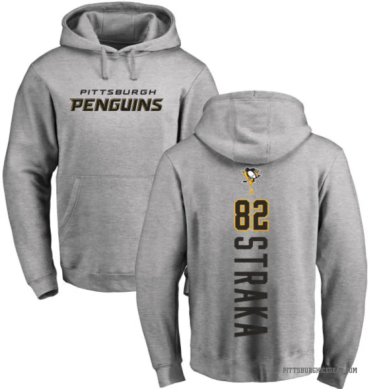 Martin Straka Youth Pittsburgh Penguins Branded Ash Backer Pullover Hoodie