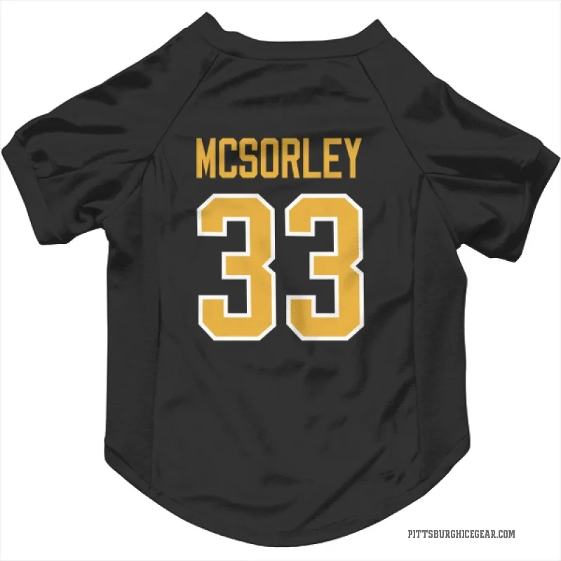 Marty Mcsorley  Black Pittsburgh Penguins  Cat & Dog Pet Jersey