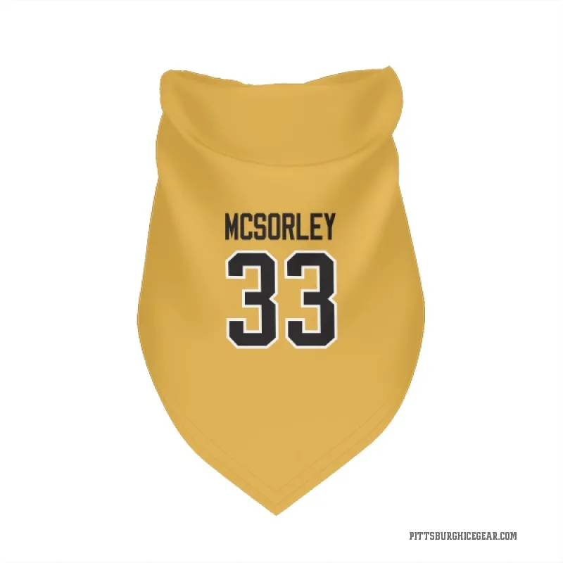 Marty Mcsorley  Gold Pittsburgh Penguins  Cat & Dog Pet Bandana