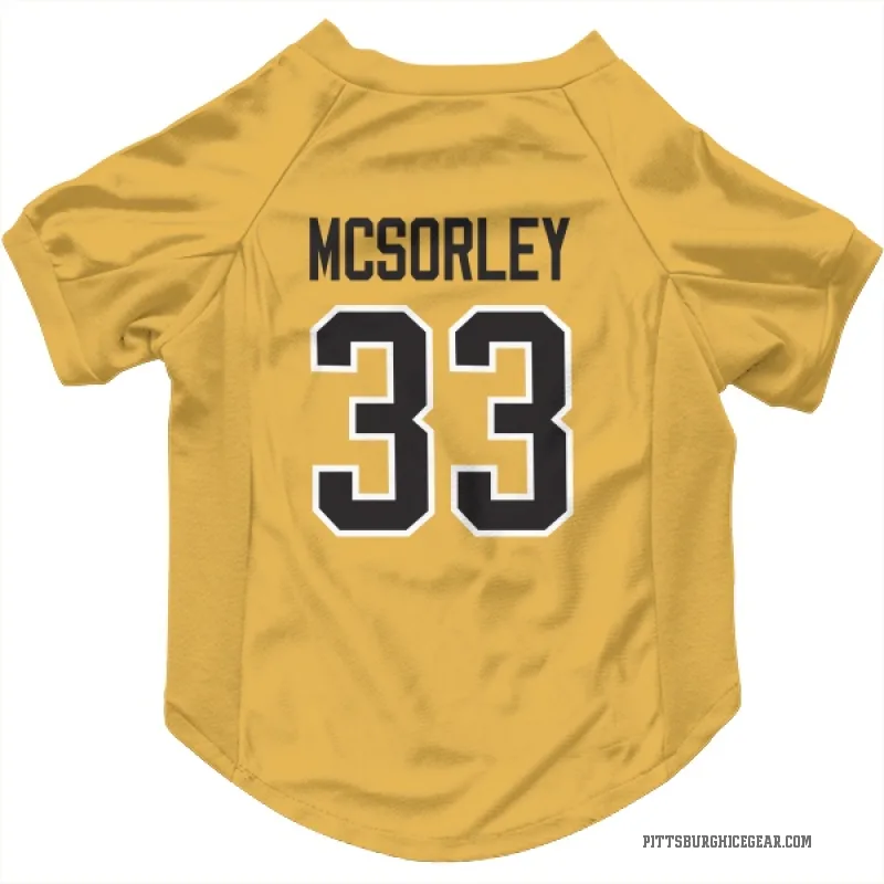 Marty Mcsorley  Gold Pittsburgh Penguins  Cat & Dog Pet Jersey