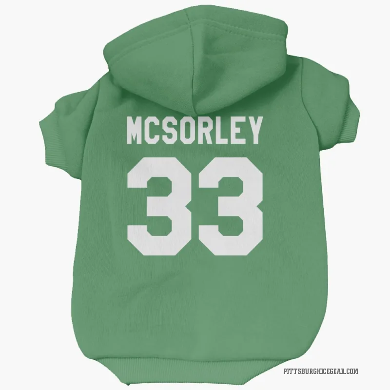 Marty Mcsorley  Green Pittsburgh Penguins  Cat & Dog Pet Hoodie