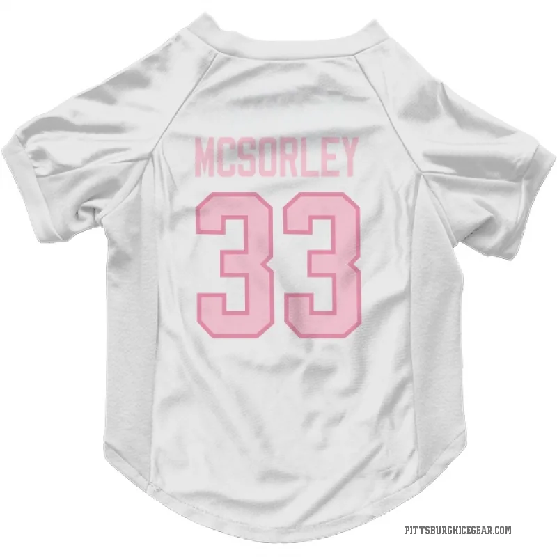 Marty Mcsorley  White Pink Pittsburgh Penguins  Cat & Dog Pet Jersey