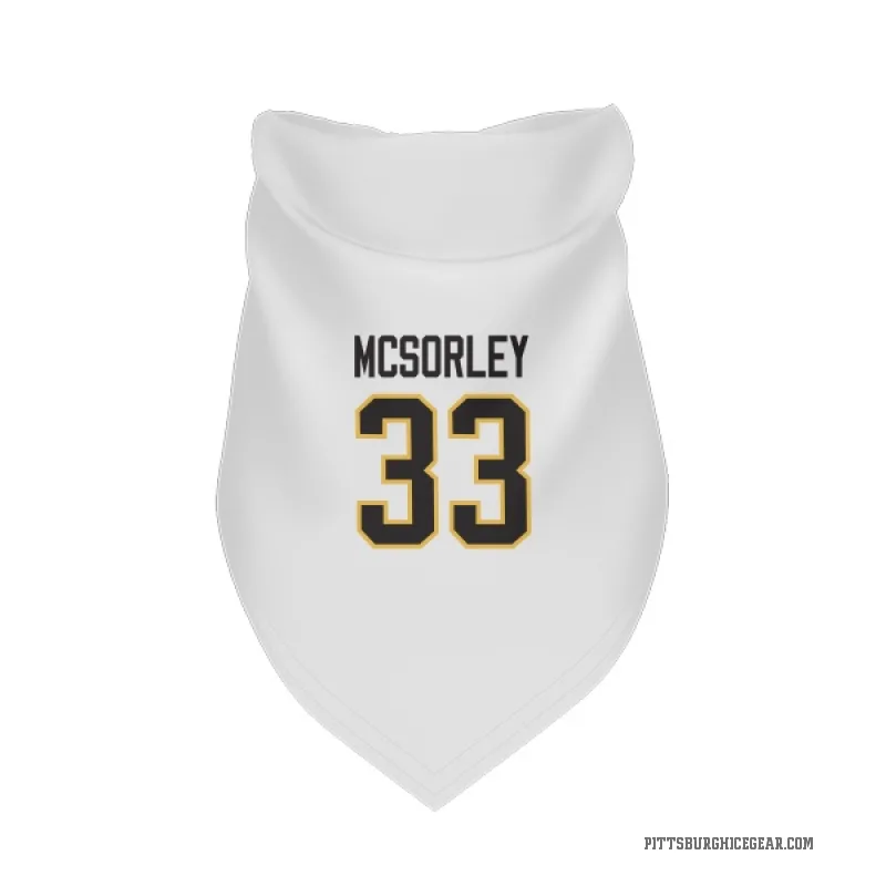 Marty Mcsorley  White Pittsburgh Penguins  Cat & Dog Pet Bandana