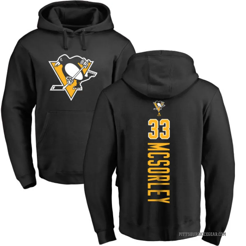 Marty Mcsorley Youth Black Pittsburgh Penguins Branded Backer Pullover Hoodie