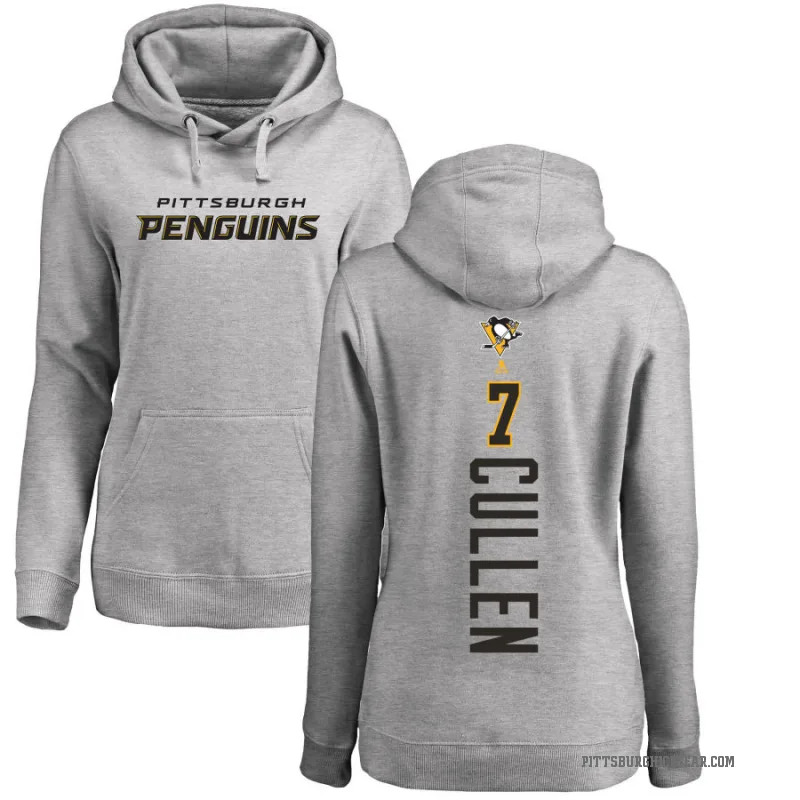 Matt Cullen Women's Pittsburgh Penguins Branded Ash Backer Pullover Hoodie
