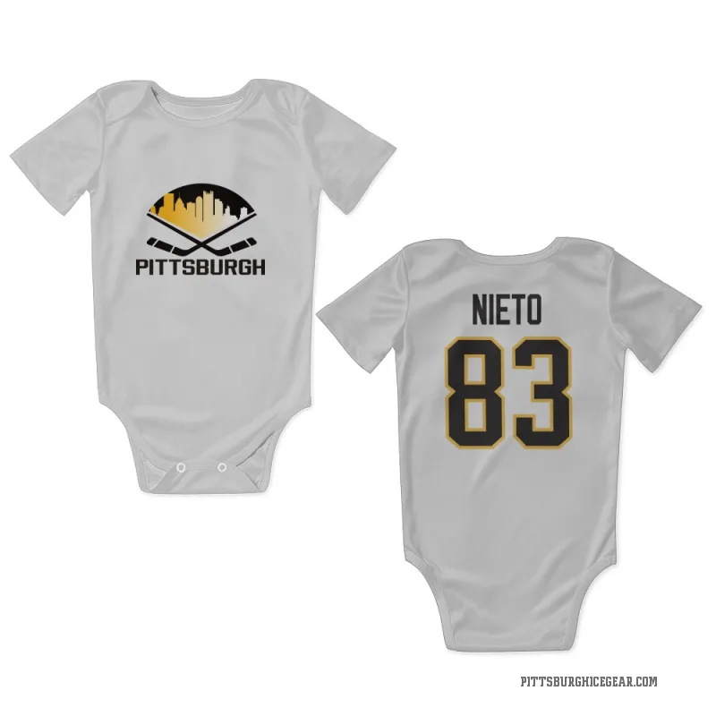 Matt Nieto  White Pittsburgh Penguins  Newborn & Infant Bodysuit