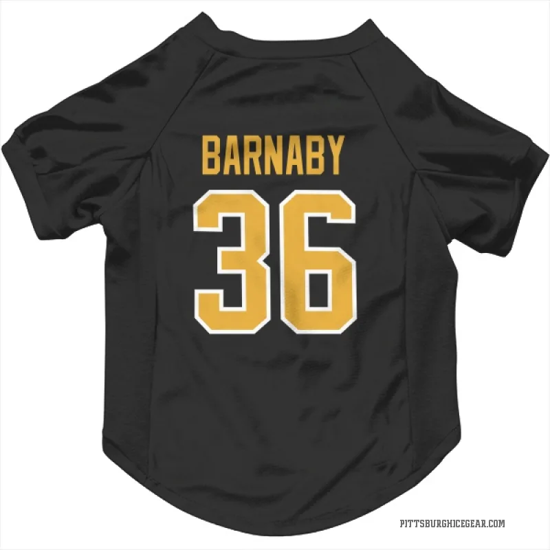 Matthew Barnaby  Black Pittsburgh Penguins  Cat & Dog Pet Jersey
