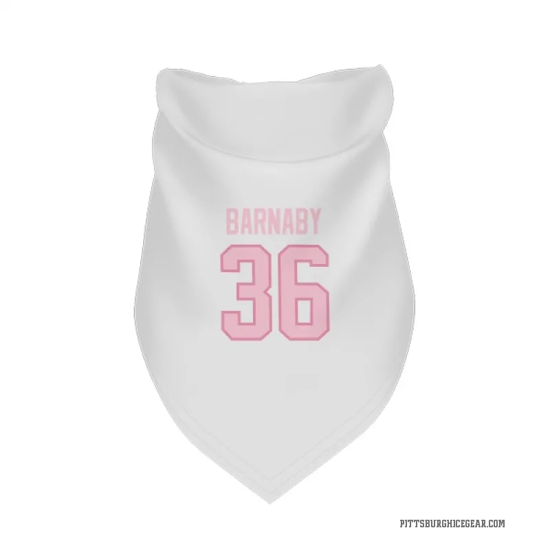 Matthew Barnaby  White Pink Pittsburgh Penguins  Cat & Dog Pet Bandana