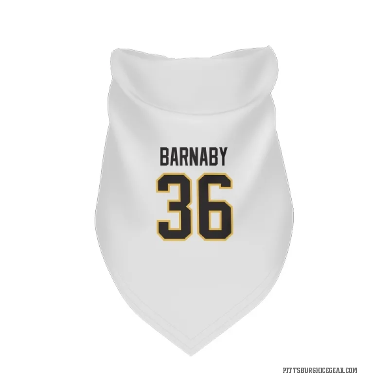 Matthew Barnaby  White Pittsburgh Penguins  Cat & Dog Pet Bandana