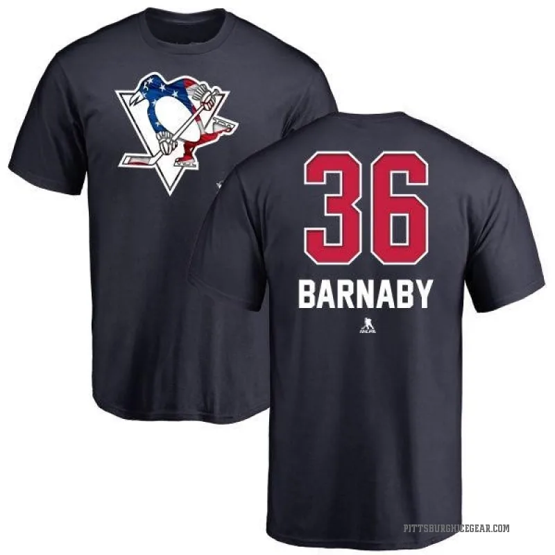 Matthew Barnaby Youth Navy Pittsburgh Penguins Name and Number Banner Wave T-Shirt -