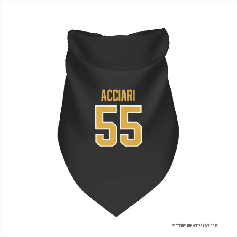 Noel Acciari  Black Pittsburgh Penguins  Cat & Dog Pet Bandana
