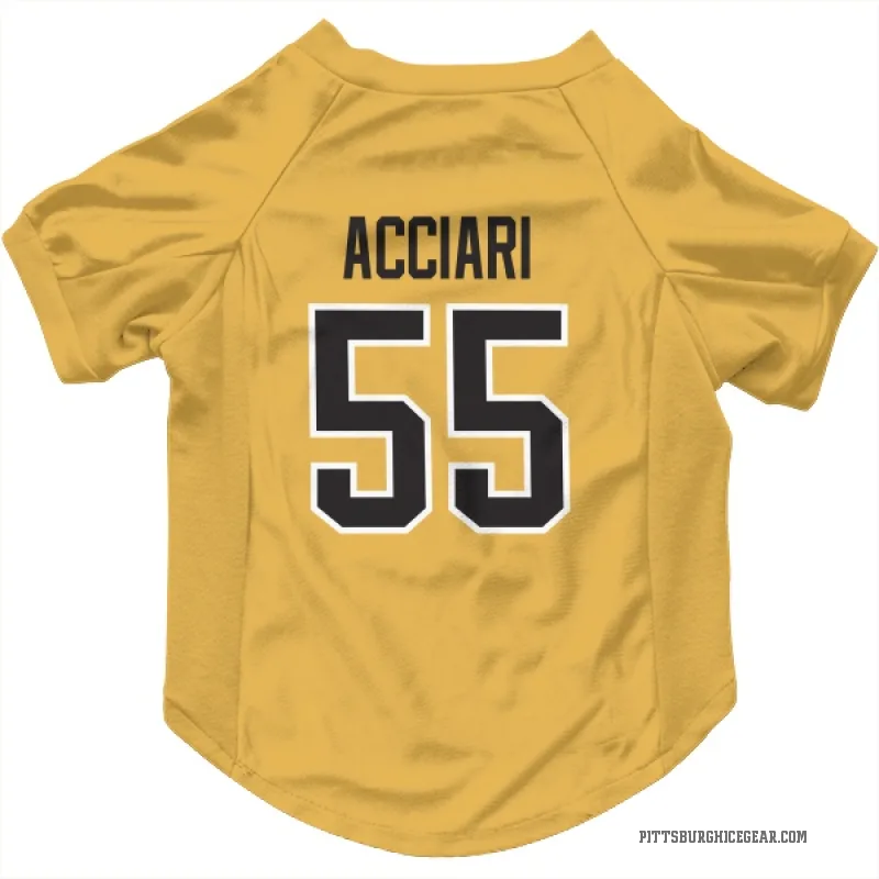 Noel Acciari  Gold Pittsburgh Penguins  Cat & Dog Pet Jersey