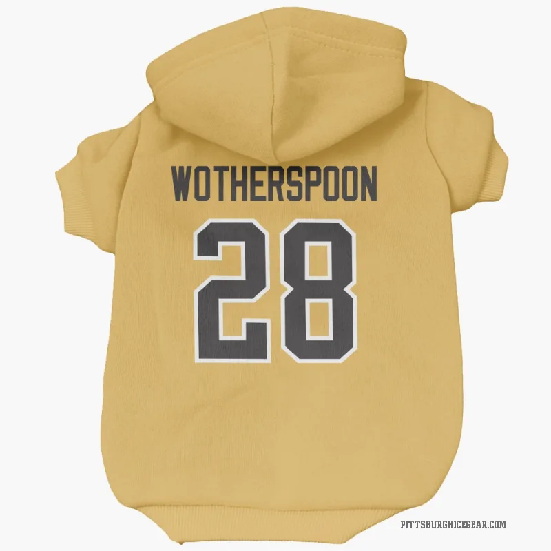 Parker Wotherspoon  Gold Pittsburgh Penguins  Cat & Dog Pet Hoodie
