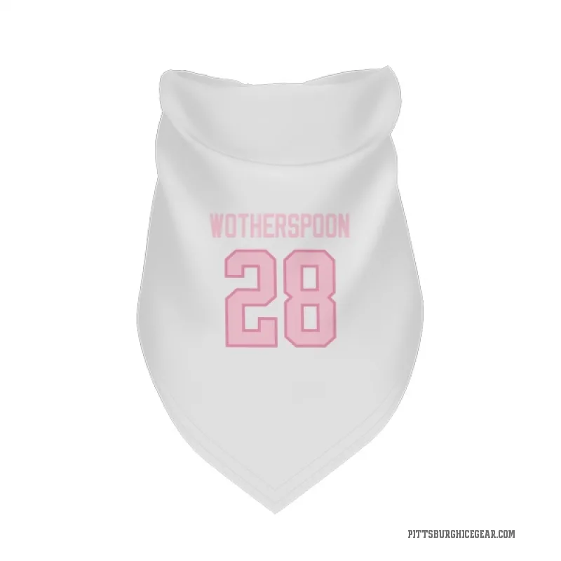 Parker Wotherspoon  White Pink Pittsburgh Penguins  Cat & Dog Pet Bandana