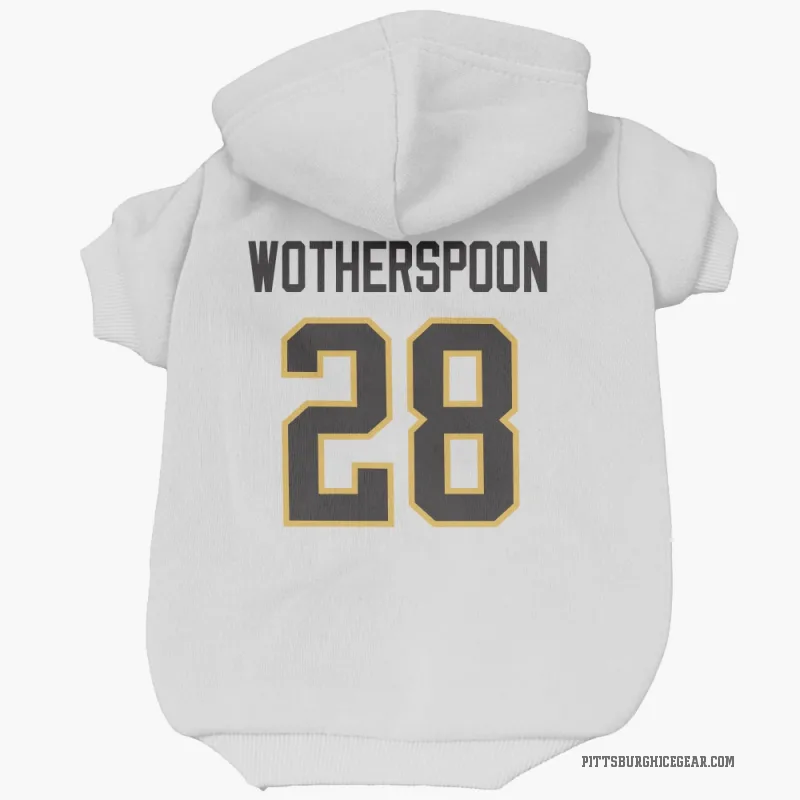 Parker Wotherspoon  White Pittsburgh Penguins  Cat & Dog Pet Hoodie