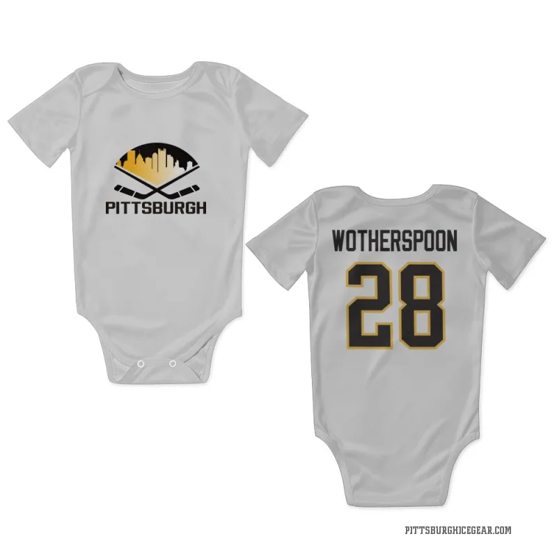 Parker Wotherspoon  White Pittsburgh Penguins  Newborn & Infant Bodysuit