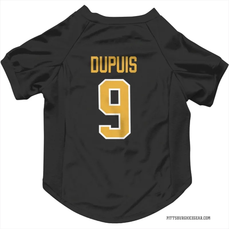 Pascal Dupuis  Black Pittsburgh Penguins  Cat & Dog Pet Jersey