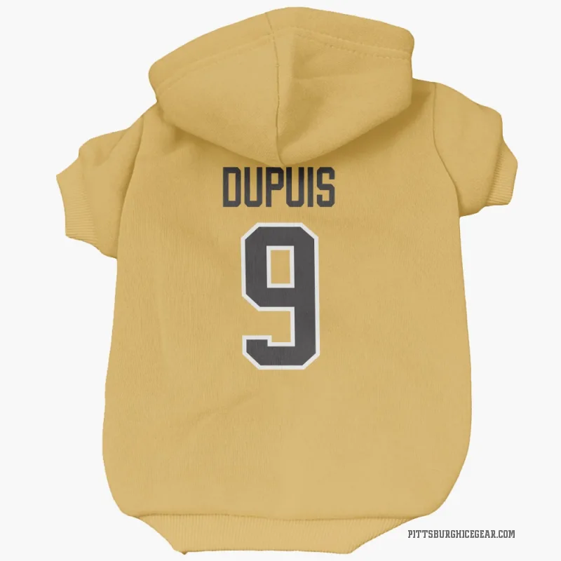 Pascal Dupuis  Gold Pittsburgh Penguins  Cat & Dog Pet Hoodie