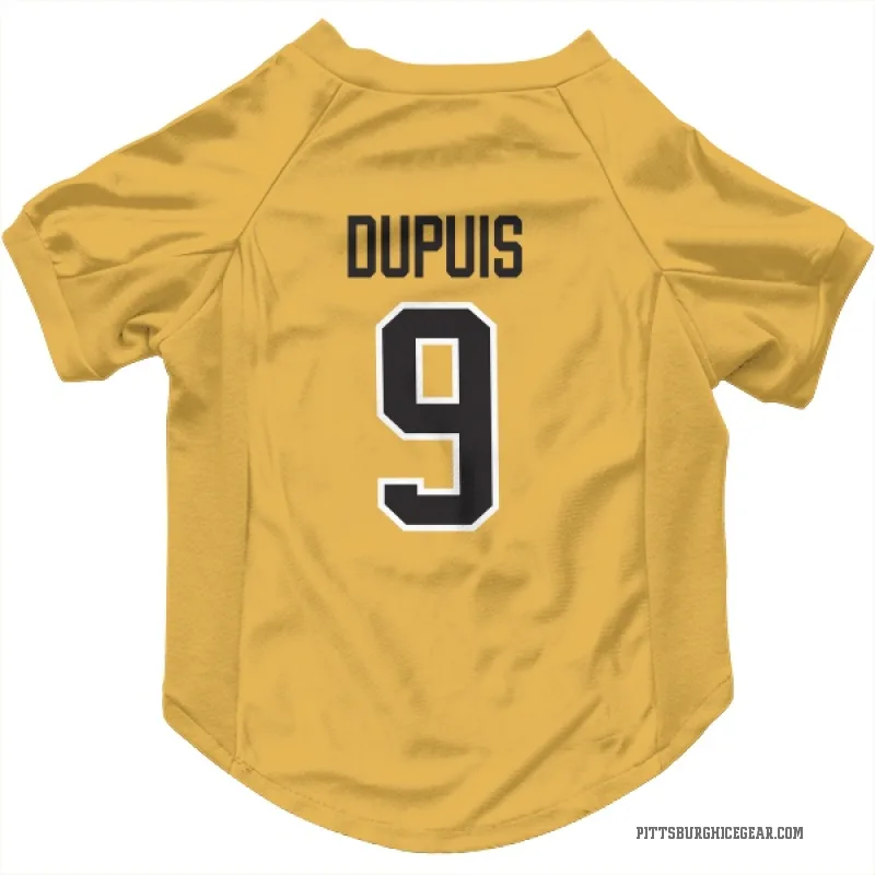 Pascal Dupuis  Gold Pittsburgh Penguins  Cat & Dog Pet Jersey
