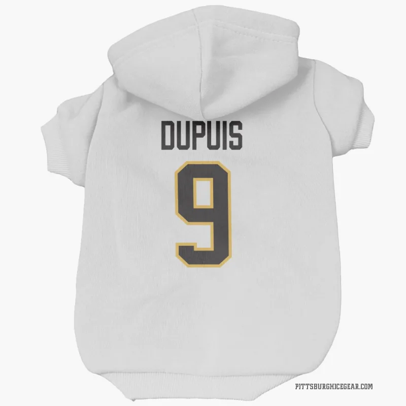 Pascal Dupuis  White Pittsburgh Penguins  Cat & Dog Pet Hoodie