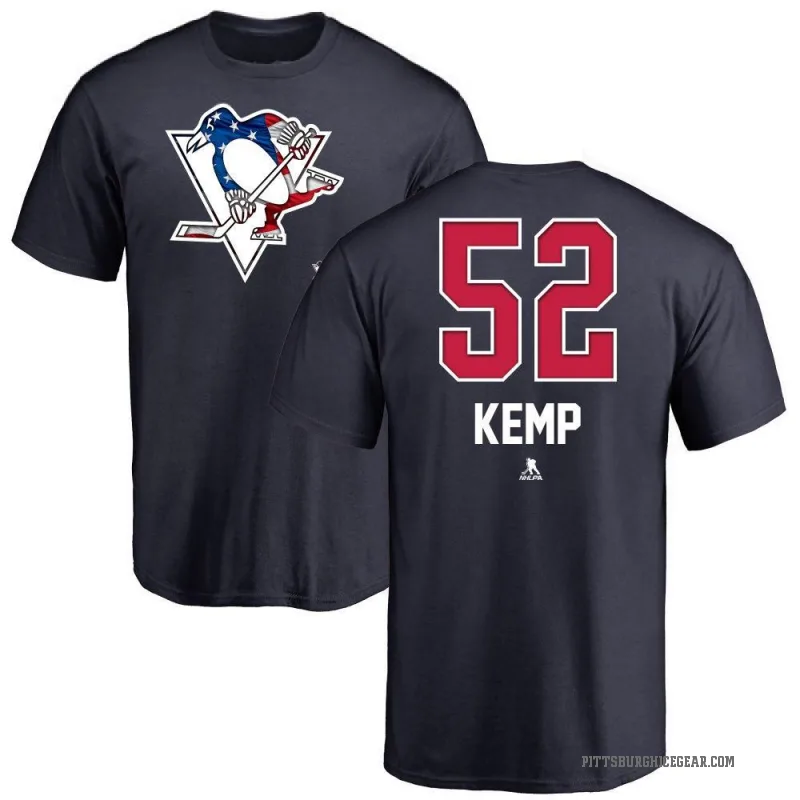 Philip Kemp Men's Navy Pittsburgh Penguins Name and Number Banner Wave T-Shirt -